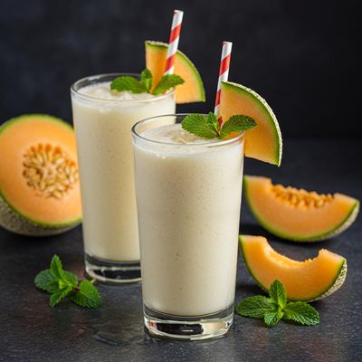 Musk Melon Milk Shakes